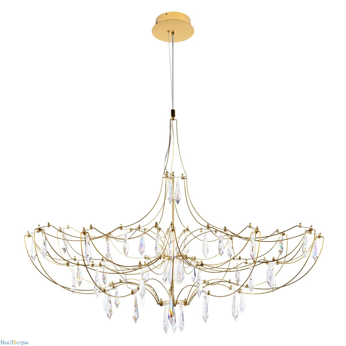подвесная люстра loft it mira 10589/900 gold asfour