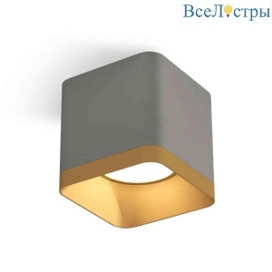 Комплект накладного светильника Ambrella light Techno Spot XS7807004 SGR/SGD серый песок/золото песок (C7807, N7704)