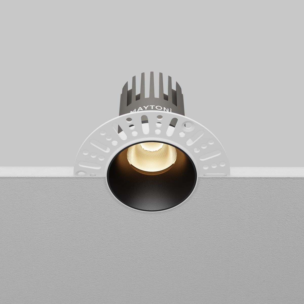 встраиваемый светильник maytoni technical dip dl124-10w-3k-trs-b