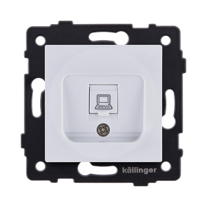 Розетка Ethernet RJ45 Cat.6, белый Kollinger REA-018WH для Aspekt, Eleganz, Reflex