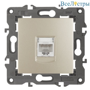 Розетка RJ45 ЭРА Elegance 14-3107-04 Б0034305