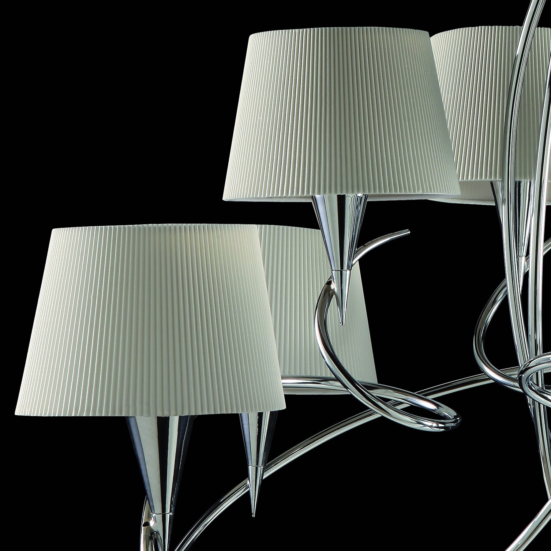 подвесная люстра mantra mara chrome - white 1654