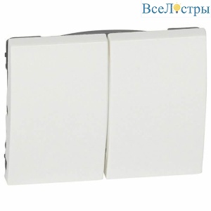 Клавиша Legrand Galea Life выключателя двойная белая 777012