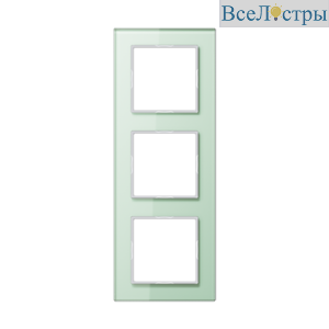 Рамка трехместная Jung AC583GLWMT