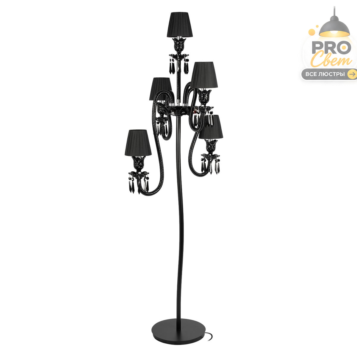 торшер loft it lord 10558f black