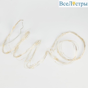 Гирлянда Uniel ULD-E0200-200/STB/3AA WARM WHITE IP44