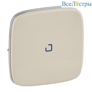 Лицевая панель Legrand Valena Allure выключателя одноклавишного с подсветкой слоновая кость 755086