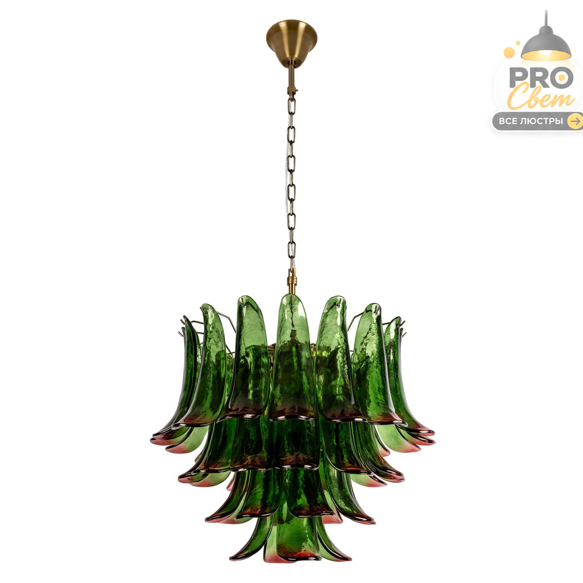 подвесная люстра loft it lilou 10600/600 green red