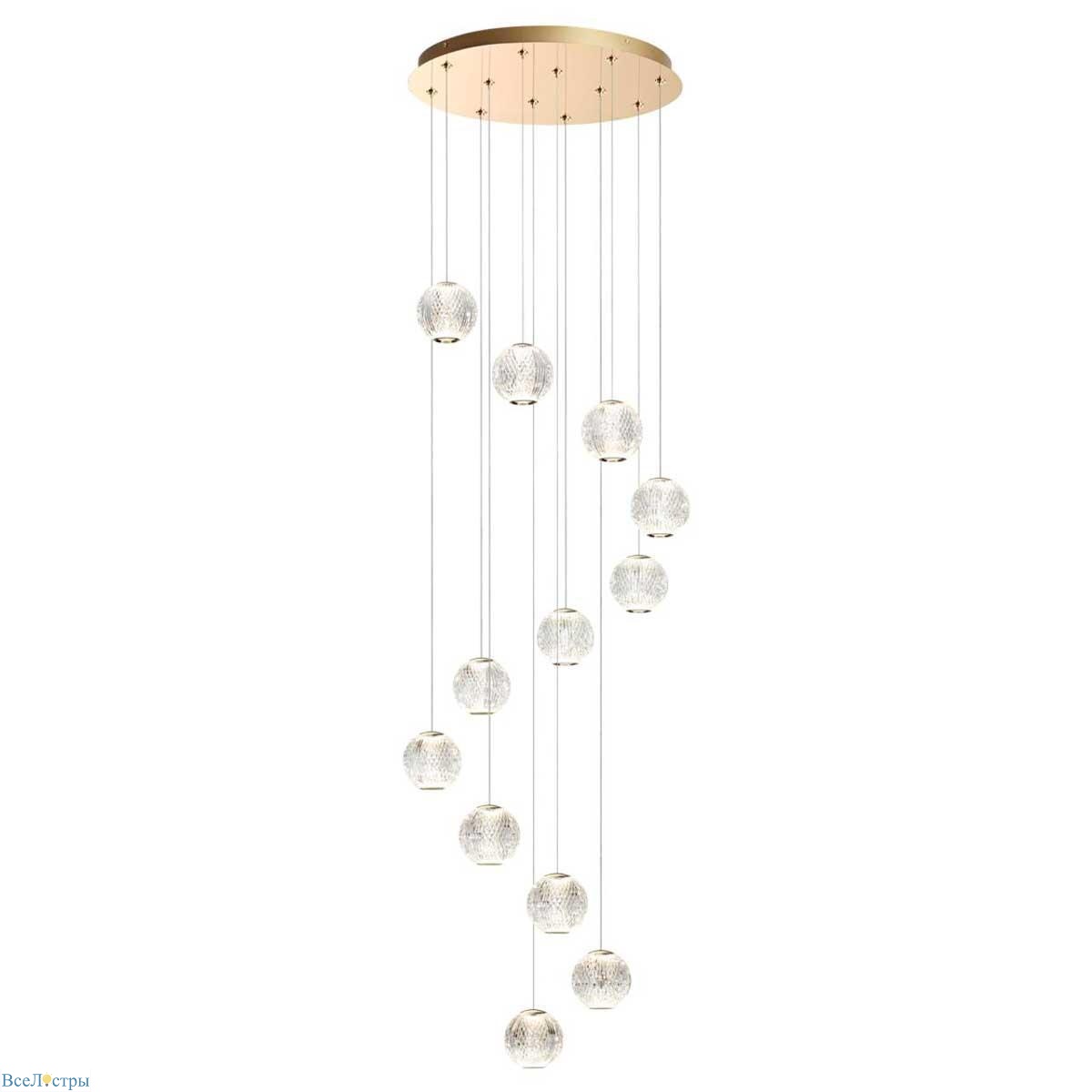 подвесная люстра odeon light crystal 5008/56l