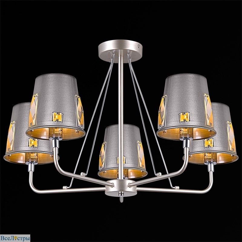люстра на штанге illumico il9407-5psq-29 chs cr