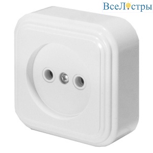 Розетка 2P Stekker Брест белый PST16-20-20 39687