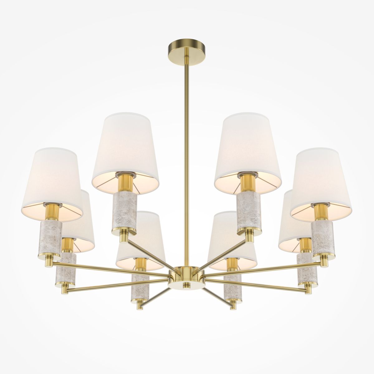 люстра на штанге maytoni lira mod483pl-08bs