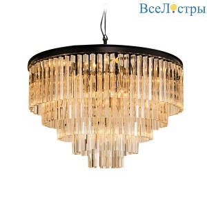 Подвесная люстра Delight Collection 1920s Odeon KR0387P-10A black/amber