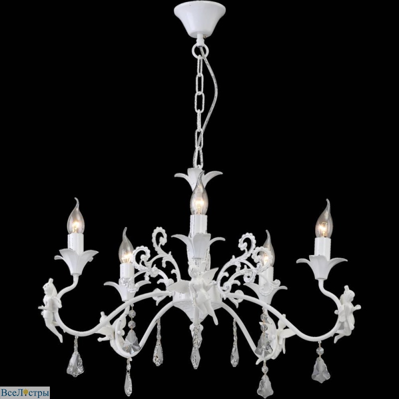 подвесная люстра arte lamp angelina a5349lm-5wh