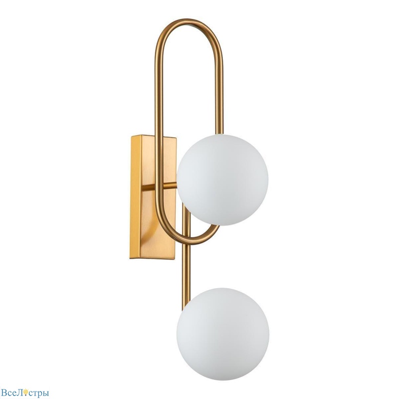 бра indigo opaco 11015/2w brass v000151