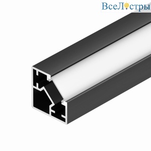 Профиль Arlight SL-KUB-DISPLAY-2525-2000 ANOD BLACK (Алюминий) 062894