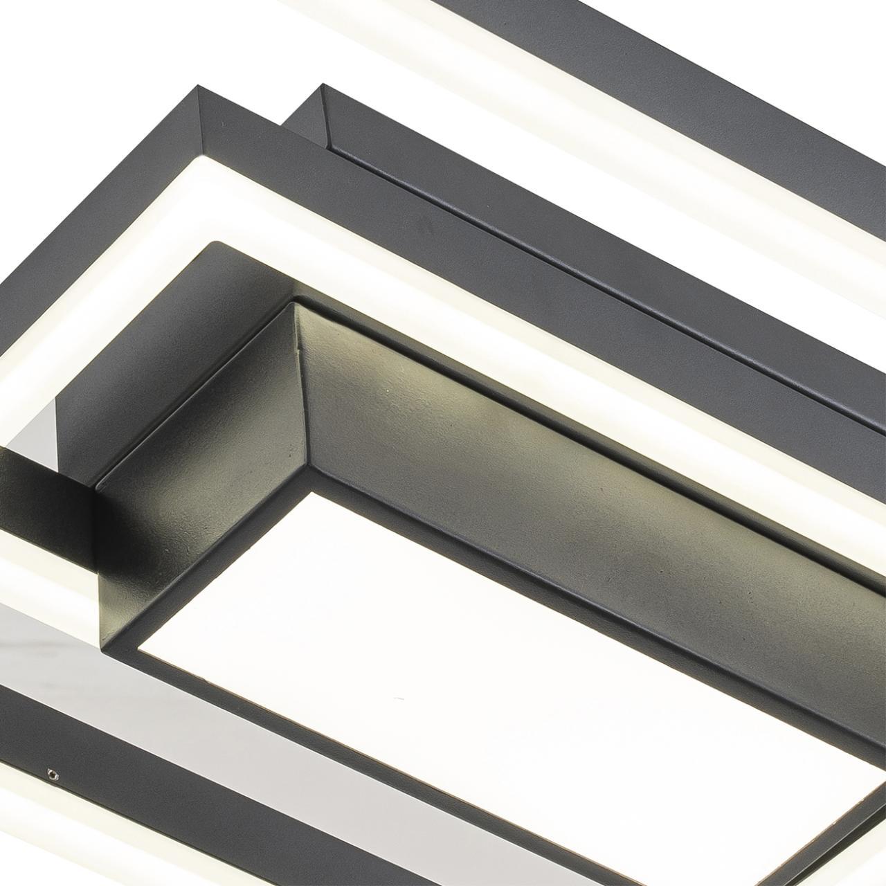 потолочная светодиодная люстра escada twins 10242/3led black