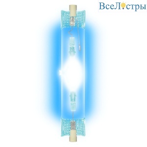 Лампа металлогалогенная линейная (04850) Uniel R7s 150W прозрачная MH-DE-150/BLUE/R7s