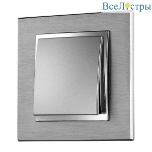 Выключатель Mono Electric Despina/ Larissa одноклавишный серебро 500-002125-100