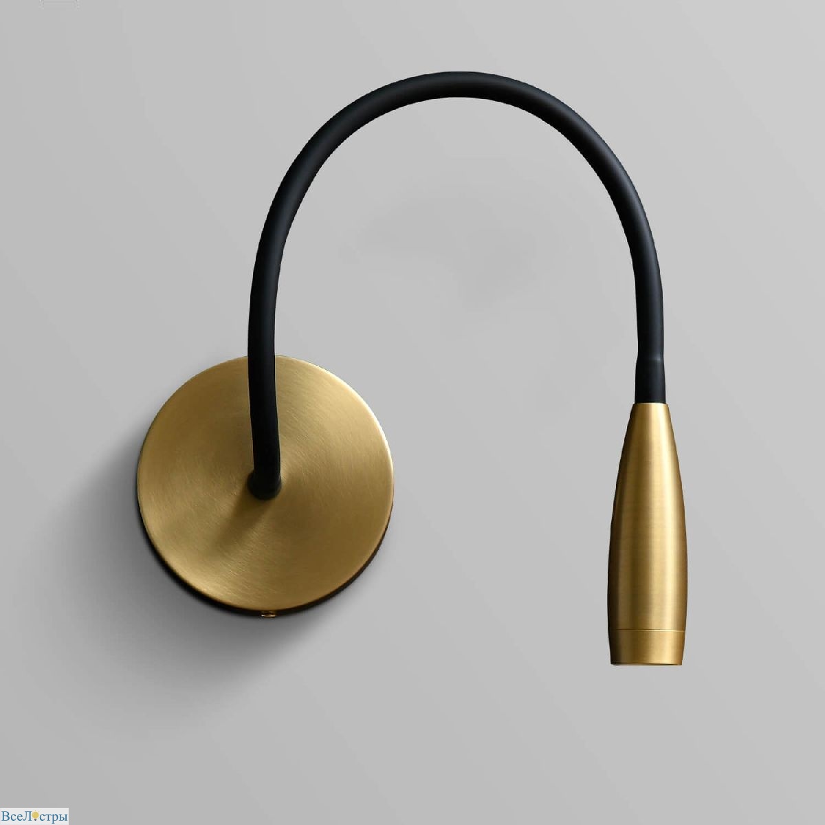 гибкое бра delight wall lamp mt9016-1w brass