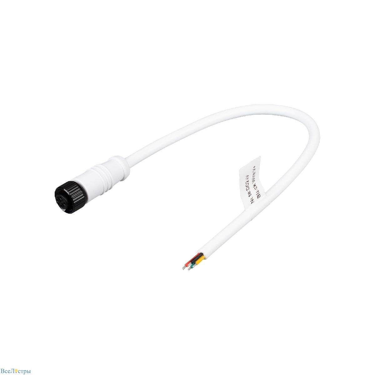 разъем выводной arlight arl-rgb-4pin-l300-f-ip67 048958
