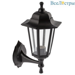 Уличный настенный светильник ЭРА НБУ 06-60-001 черный Б0048114