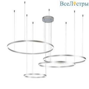 Подвесной светодиодный светильник Indigo Galass 14001/4P Silver V000016L