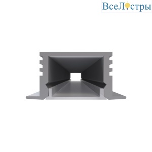 Профиль встраиваемый Apeyron ширина ленты до 10мм (рассеиватель, заглушки - 2шт) 08-12