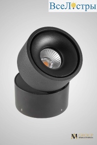 Накладной спот AM Group AM160 BK