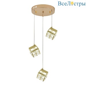 Подвесной светильник Indigo Radioso 12048/3P Gold V000134L