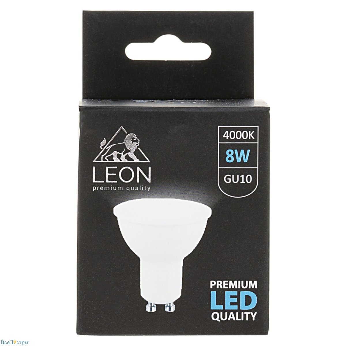 светодиодная лампа leon le-gu10-8w-4000k