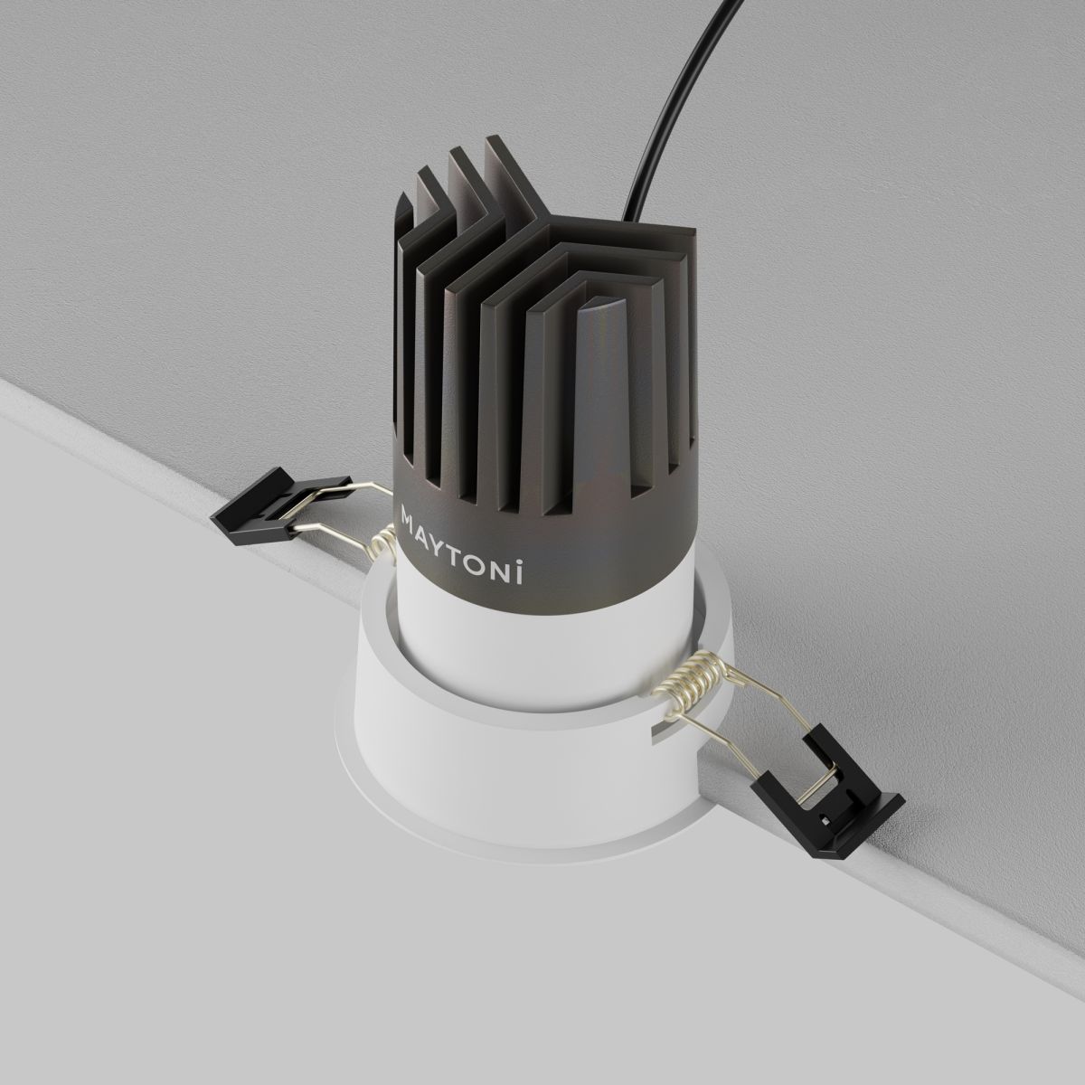встраиваемый светильник maytoni technical dip dl118-15w-3k-w