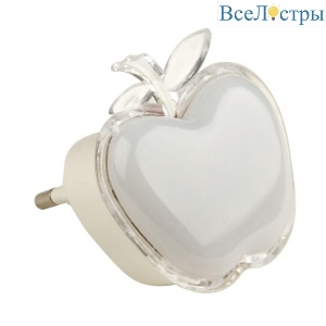 Настенный светодиодный светильник (10319) Uniel Детская серия DTL-308-Яблоко/RGB/3LED/0,5W