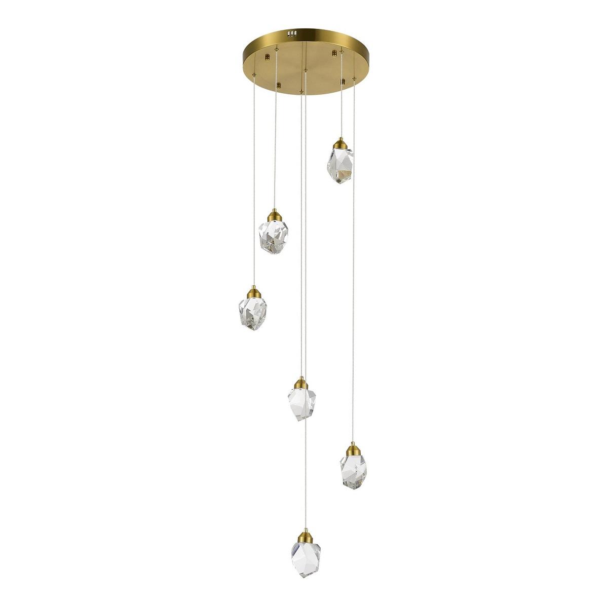 подвесная светодиодная люстра st luce cascato sl6114.203.06