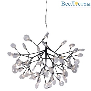 Подвесная люстра Crystal Lux Evita SP63 BLack/Transparent