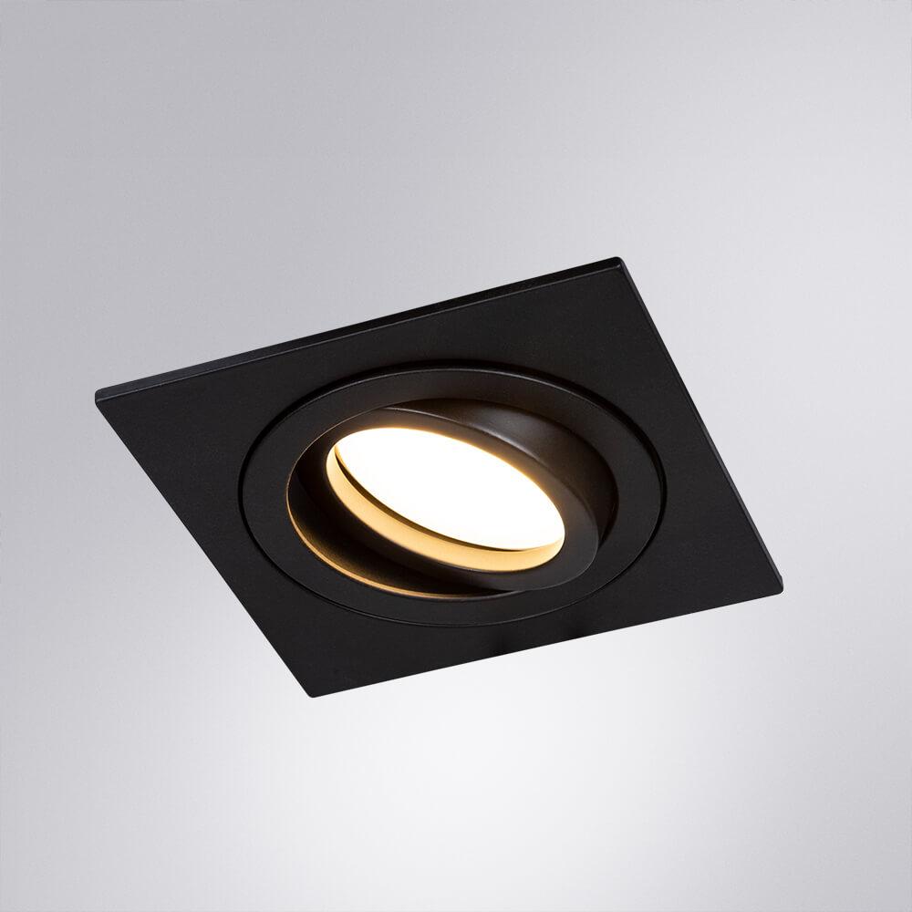 встраиваемый светильник arte lamp tarf a2168pl-1bk
