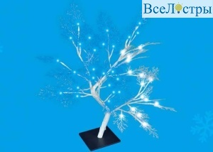 Светодиодное дерево 35х35х50см (UL-00001400) Uniel ULD-T3550-054/SWA WHITE-BLUE IP20 FROST