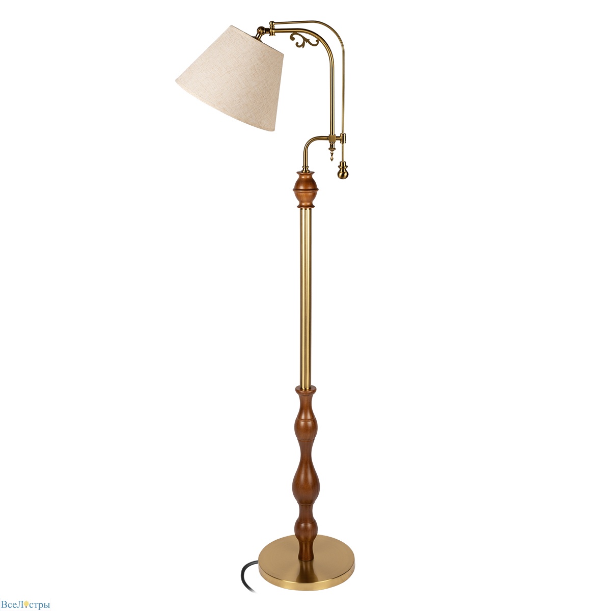 торшер loft it elaine 10569f dark wood
