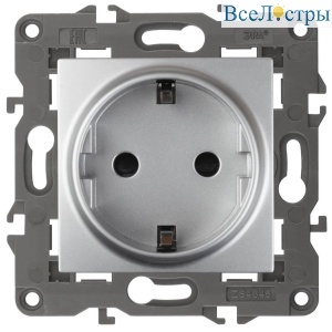 Розетка ЭРА Elegance 2P E Schuko 16A 250V 14-2101-03 Б0034266