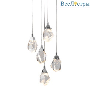Подвесной светильник Delight Collection Crystal rock OM820083-5C (MD-020B-5 chrome)