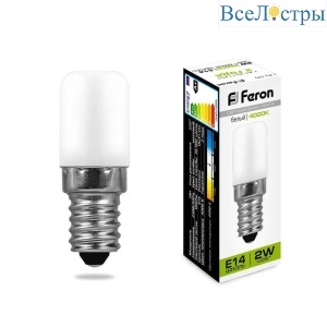 Лампа светодиодная Feron E14 2W 4000K Матовая LB-10 25897