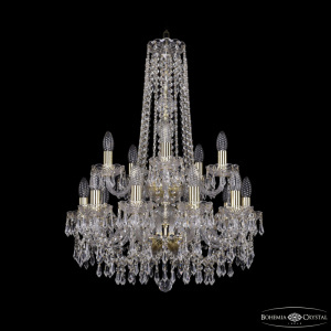 Подвесная люстра Bohemia Ivele Crystal 1403/10+5/195/h-77/2d G