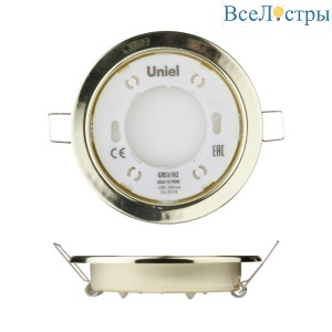 Встраиваемый светильник (UL-00005053) Uniel GX53/H2 Gold 10 Prom