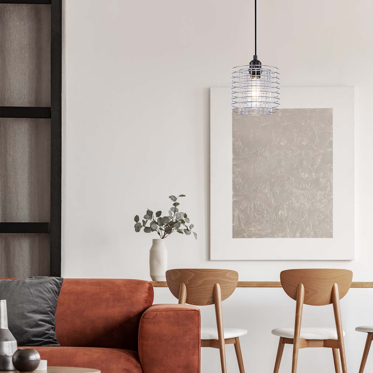 подвесной светильник escada grid 10190/1s chrome