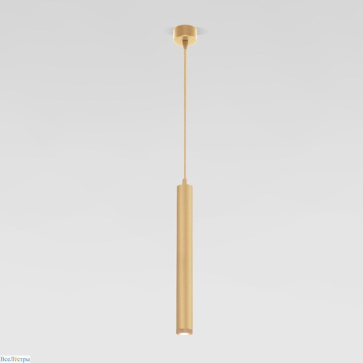 подвесной светодиодный светильник elektrostandard lead 50245 led золотой a062430