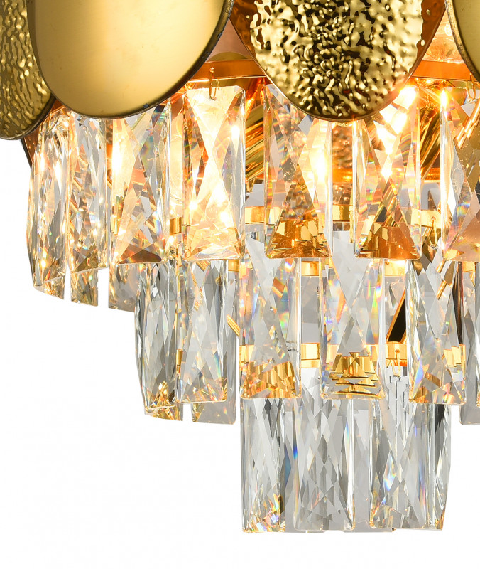 потолочная люстра natali kovaltseva chic 81437/6c gold