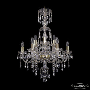 Подвесная люстра Bohemia Ivele Crystal 1415/6+3/200/XL-77 G