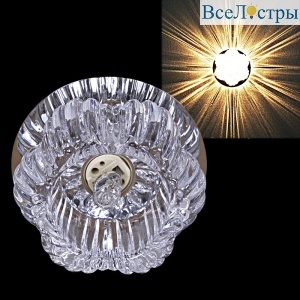 Встраиваемый светильник Reluce 18301-9.0-001G G9 CR