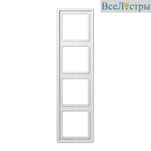 Рамка четырехместная Jung LS984WW