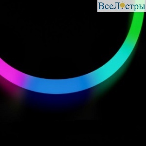 Светодиодная герметичная лента Arlight SPI-MOONLIGHT-TOP-G180-D40mm 12V RGB 360deg (21.6 W/m, IP65, 5m, wire x1) 048828